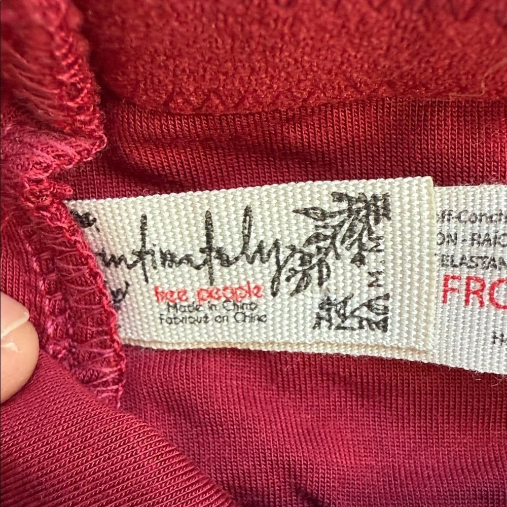 Set Of Two Free People Deep Red Bandeau